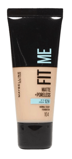 Maybelline — Fit Me — Fond de teint mat + poreless Réf 104
