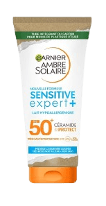 GARNIER — Ambre Solaire Sensitive Expert+ - Lait Solaire FPS 50+